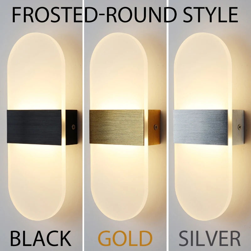 Modern LED Indoor Acrylic Wall Lamp