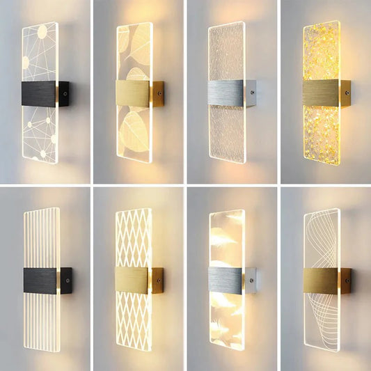 Modern LED Indoor Acrylic Wall Lamp