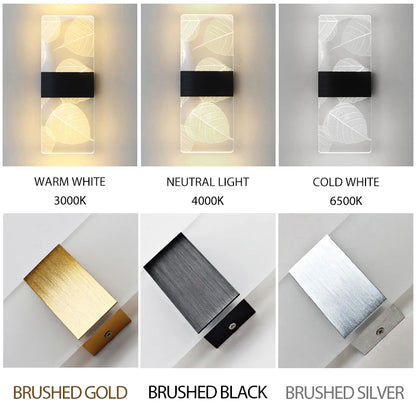 Modern LED Indoor Acrylic Wall Lamp