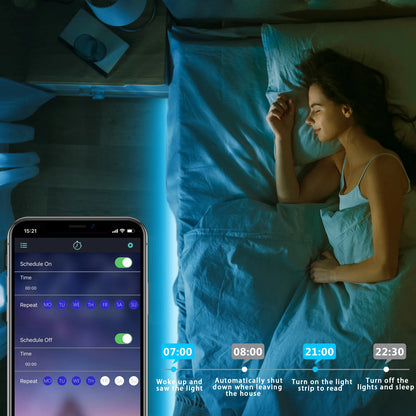 RGB Neon LED Strip Lights With Remote
