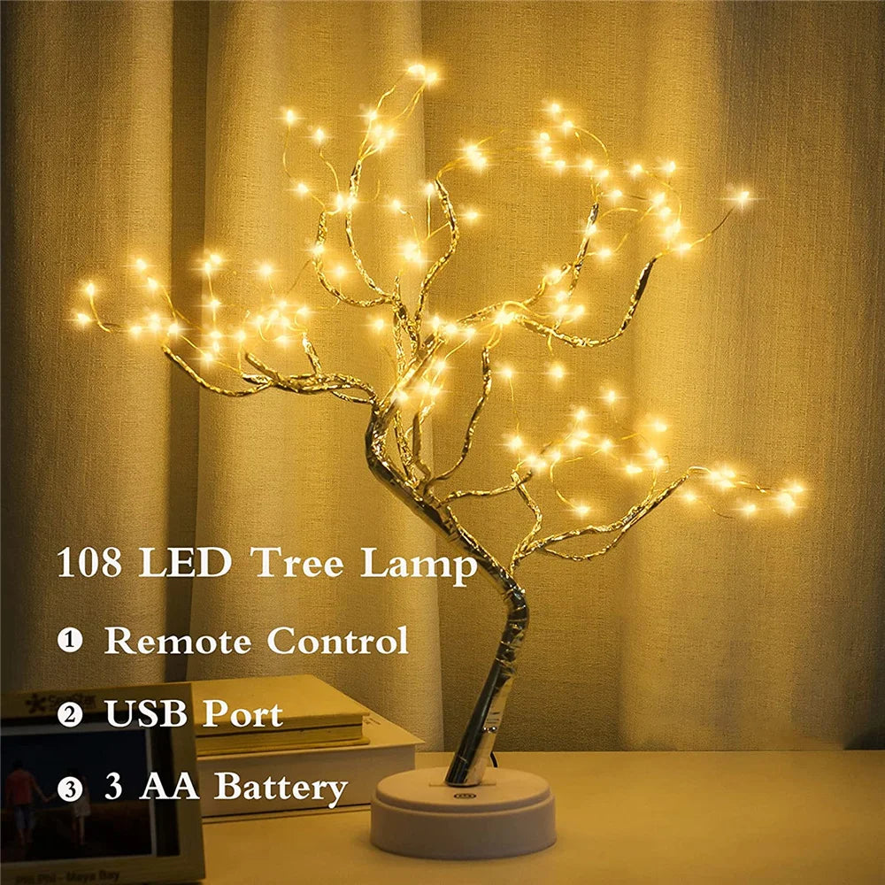 Remote LED Fairy Tree Lamp