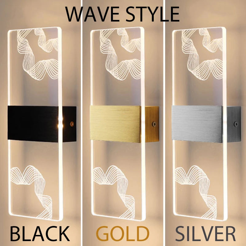 Modern LED Indoor Acrylic Wall Lamp