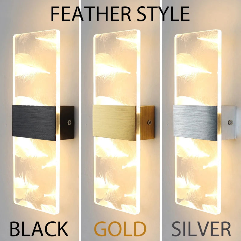 Modern LED Indoor Acrylic Wall Lamp